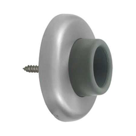 PATIOPLUS 2.5 in. Diameter Wall Mount Concave Flush Bumper, Satin Stainless Steel PA2667277